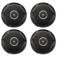 4X JBL 6.5" 150 Watts Dual Cone Boat Speakers - Black (2 Pairs)
