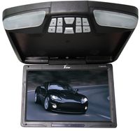 Tview T138ADVFD-BK 13-Inch Car Flip Down Monitor with Built-in DVD Player (Black)