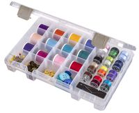 ArtBin Sew-Lutions Bobbin/Supply Box - Clear Sewing Storage Container, 6911AB