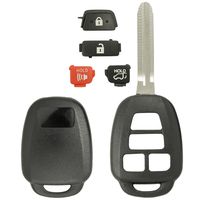 Keyless2Go Replacement 4 Button Remote Head Key Shell for Toyota HYQ12BDM GQ4-52T - Shell ONLY