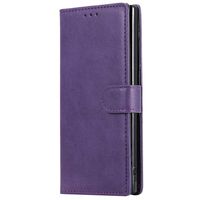 NEXCURIO Wallet Case for Galaxy Note 10+ (Note 10 Plus) with Card Holder Side Pocket Kickstand, Shockproof Leather Flip Cover Case for Samsung Galaxy Note10+ 5G - NEKTU110188 Purple