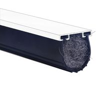 Stainless Steel Wool Rodent Proof Garage Door Bottom Rubber Seal, 5/16" T Ends, 3 3/4" Width X 16 Feet Lenth