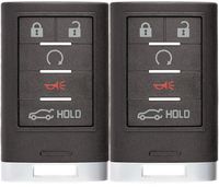 KeylessOption Keyless Entry Remote Start Car Smart Key Fob Clicker for Cadillac SRX NBG009768T (Pack of 2)