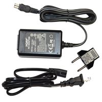 HQRP Replacement AC Adapter/Charger Compatible with Sony HandyCam DCR-TRV33, DCR-TRV38, DCR-TRV39, DCR-TRV50 Camcorder with USA Cord & Euro Plug Adapter