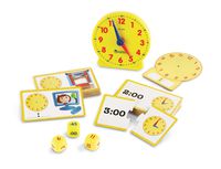 Learning Resources Time Activity Set, Analog Clock, Tactile Learning, 41 Pieces, Ages 5+