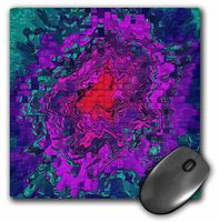 3dRose LLC 8 x 8 x 0.25 Inches Splashes of Red/Purple and Turquoise Mouse Pad (mp_17283_1)