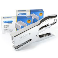 Rapesco Plier Stapler with Staples, Porpoise Packaging Plier with 10,000 26/8mm Staples