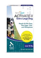 TevraPet Activate II Flea and Tick Prevention for Dogs - Topical, for Dogs Over 55Lbs