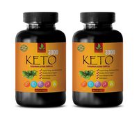 Metabolism Booster Natural Metabolism Accelerator - Keto 3000 - EXOGENOUS Ketone Complex - Keto Boost Fat Loss and Energy - 2 Bottles 120 Capsules