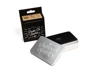 Pocket Tin Speaker, USB Rechargeable Portable Speaker, Silver - Luckies of London
