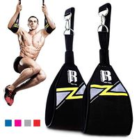 RIMSports Ab Straps for Pull Up Bar - Premium Pull Up Straps & Hanging Ab Straps for Core Workouts - Ideal Hanging Straps & Ab Hancer for Gym - Perfect Abs Workout Equipment