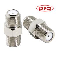 Coax Coupler, 20-Pack F Type Coax Female to Female Coax Connector Adapter Coupler, RFAdapter Cable Extension for TV Antenna, RG6 Coax, Modem