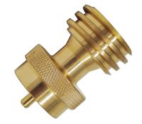 DozyAnt Steak Saver Adapter 1 lb to 20 lb Propane Tank Adapter for Disposable Throwaway Cylinder, Converter Universal 1 Pound / 16.4oz Disposable Small Bottle for 20 or 30 Pound LP Gas Steel Bottle