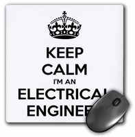 3dRose Keep Calm Im an Electrical Engineer Mouse Pad (mp_193548_1)