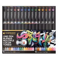 Chameleon Art Products, 15 Chameleon Pens + 10 Chameleon Color Tops (25-Pen Deluxe Set)
