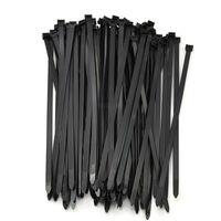 Multi-Purpose Strong Cable Ties (Pack of 100), 50 lbs, Black, Self Locking Zip TIes (8 inch)