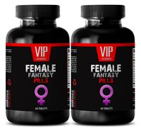 Female Libido Enhancer - Female Fantasy (Natural Formula) - Sex Drive Horny Goat Weed - 2 Bottle (138 Tablets)