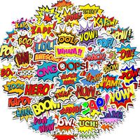 Sticker for Water Bottles Big 50 Pack, Super Cute Vinyl Decal Sticker for Hydro Flask,Laptops,Luggage,Skateboard and Bike, Gift Ideal for Your Kids (Sticker-C)