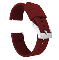 23mm Crimson Red - Barton Elite Silicone Watch Bands - Quick Release - Choose Strap Color & Width