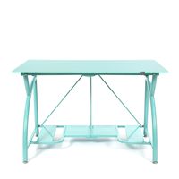 Origami Foldable Computer Desk, Turquoise