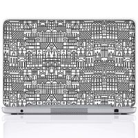 Meffort Inc 17 17.3 Inch Laptop Notebook Skin Sticker Cover Art Decal (Included 2 Wrist pad) - Building Art Design