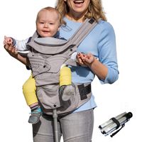 Mamapod All Position 360 Baby Carrier with Support Pole, Adjustable Newborn to Toddler Carrier, Toddler to Infant Baby Carrier with Hip Seat, Comfortable Baby Carrier Backpack