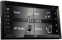 JVC KW-V340BT 6.2-inch Bluetooth DVD/CD/USB WVGA Receiver with 6.8-inch Clear Resistive Touch Control (Renewed)