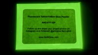 Glow in The Dark Pigment Powder - 12g - Neutral and Fluorescent Colors (Fluorescent Yellow)