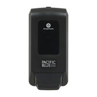 Georgia-Pacific 53057 Pacific Blue Ultra Wall-Mounted Manual Dispenser for Foaming Hand Soap and Hand Sanitizer, Black, Pack of 1