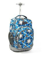 Tilami Rolling Backpack Armor Luggage School Travel Book Laptop 18 Inch Multifunction Wheeled Backpack for Students, Star Shining ...
