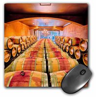 3D Rose"USA Washington Red Mountain. Barrel Cellar in Washington Winery." Matte Finish Mouse Pad - 8 x 8" - mp_207271_1