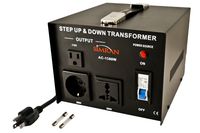 Simran AC-1500 Voltage Power Converter Step up Down Transformer 110 Volt 220 Volt, 1500 Watt, Black
