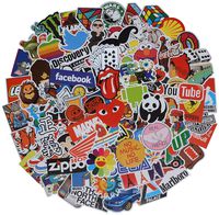 Stickers Pack Cool, 100 Pcs Vinyl Waterproof Stickers, for Laptop, Luggage, Car, Skateboard, Motorcycle, Bicycle Decal Graffiti Patches (Stickers - 2)