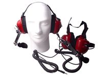 Race Day Electronics Fan Intercom System Two Way Headsets, Red