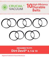 10 Dirt Devil Style 4, 5, 10 Belts, Part # 1540310001, 3720310001, 1LU0310X00, 3860140600