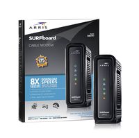 ARRIS SURFboard (8x4) DOCSIS 3.0 Cable Modem, approved for Cox, Spectrum, Xfinity & more (SB6141 Black)