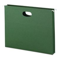 Smead Hanging File Pocket, 3-3/4" Expansion, Letter Size, Standard Green, 25 per Box (64218)