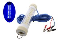 Amarine-made 12V IP68 High-Power 840LED 300W Fully Submersible Night Fishing Light Deep Drop Underwater Lure Bait Fish Finder Lamp for Krill, Phytoplankton, Squid (Blue)