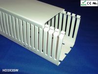 3x3-Inch Open Slot Wiring Cable Management Raceway Duct with Cover Lid, 2 Meter - White