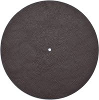 Genuine Leather Turntable Platter Mat - Dark Brown