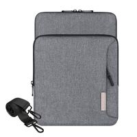 Comfyable Laptop Sleeve Bag 13 Inch for New MacBook Pro 2016-2019 & Macbook Air 2018 with Organized Pockets and Shoulder Strap, Waterproof Notebook Computer Case for Mac, Travel and Business Bag