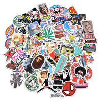 Stickers, Breezypals Vinyl Laptop Stickers for Car Motorcycle Bicycle Luggage Graffiti Patches Skateboard Wall Decals (100 Pcs Random)