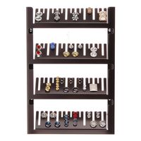 Angelynn's Cufflink Organizer for Men & Women Ring Holder Cufflinks Storage Closet Jewelry Display Rack, Jaymes Rubbed Bronze