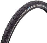 SCHWALBE Land Cruiser Plus HS 450 Cruiser Bicycle Tire - Wire Bead - Black-Reflex (Black-Reflex - 26 x 1.75)