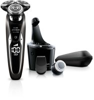 Philips Norelco S9721/89 Shaver 9700 with SmartClean, Rechargeable Wet/Dry Electric Shaver with Cleansing Brush Attachment