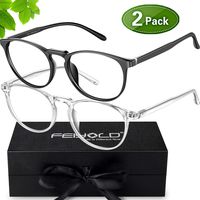 FEIYOLD Blue Light Blocking Glasses Women/Men,Anti Eyestrain Glasses(2Pack)