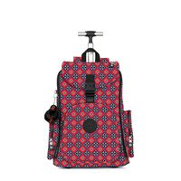 Kipling Alcatraz II Printed Rolling Laptop Backpack Mystical Medallion Orange