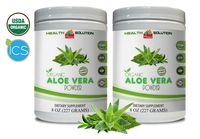 antioxidant Powder Supplement - Organic Aloe Vera Powder - Aloe Vera Powder Bulk - 2 Cans 16 OZ (130 Servings)
