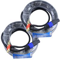 MCSPROAUDIO 12 Gauge Speaker Cables 2 CABLE PACK (50 Foot each)
