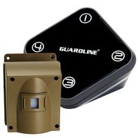 Guardline Wireless Driveway Alarm Outdoor Weather Resistant Motion Sensor & Detector- Best DIY Security Alert System- Stay Safe & Protect Home, Outside Property, Yard, Garage, Gate, Pool.